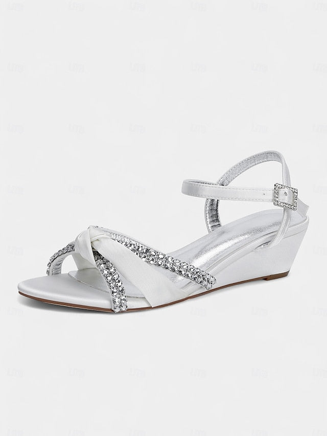 Satin Wedge Women