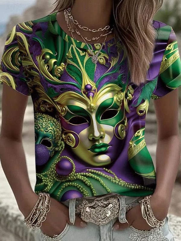 Carnival Women's T Shirt Print Floral Vintage Stylish - Image 2