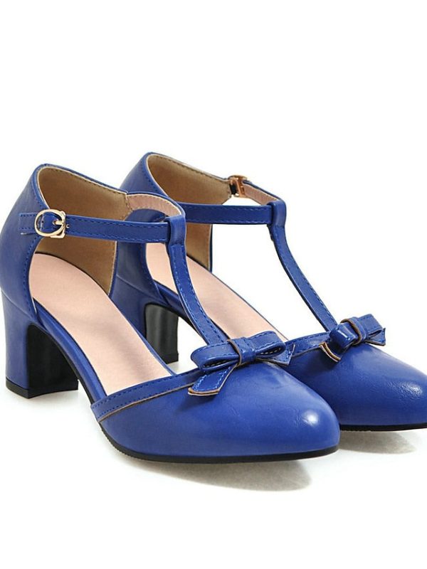 Roaring Vintage Heels Shoes T-strap 20s Retro heels Chunky 1950s - Image 6