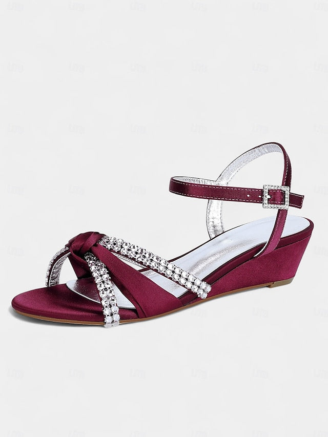 Satin Wedge Women