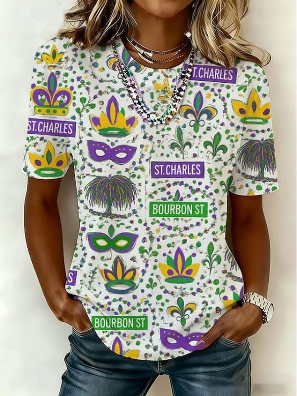Carnival Women's T Shirt Print Floral Vintage Stylish - Image 4