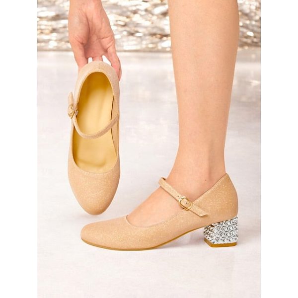 Dance Mary Women's Shoes Glitter Jane and Girls' with - Image 6