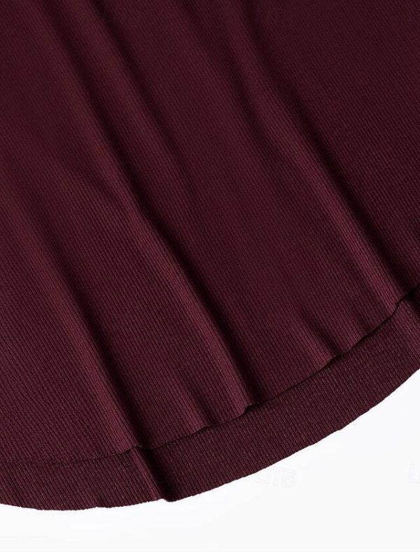 Women's Raglan T Shirt Sports T-Shirt Knit Tee Textured - Image 9