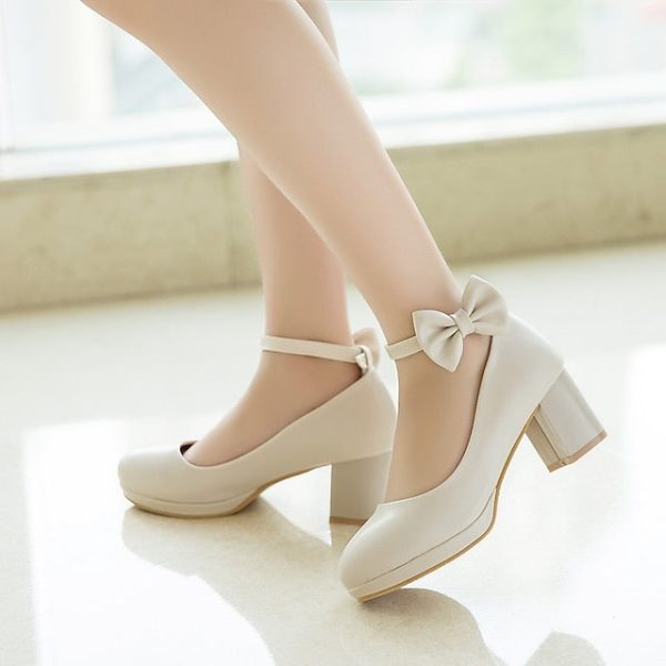 White for Bow Jane Shoes Girls' - Perfect Weddings Mary - Image 7