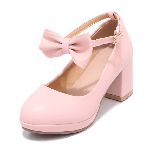 White for Bow Jane Shoes Girls' - Perfect Weddings Mary - Image 2
