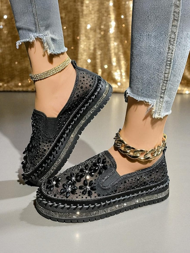 Embellished Sneakers Slip-On with Women
