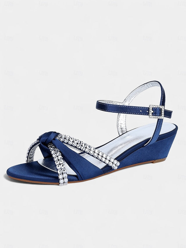 Satin Wedge Women
