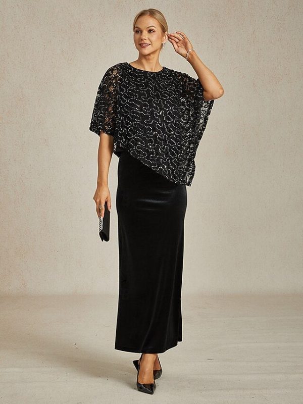 Women's Poncho Dressy Tops Lace Tops Evening Tops Sequins - Image 6