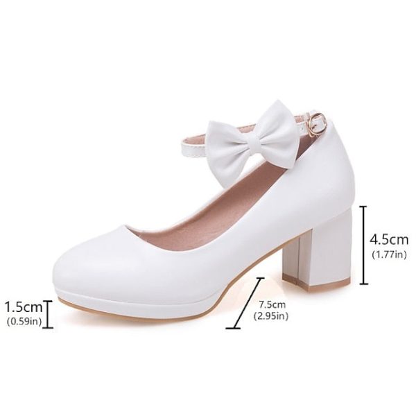 White for Bow Jane Shoes Girls' - Perfect Weddings Mary - Image 13