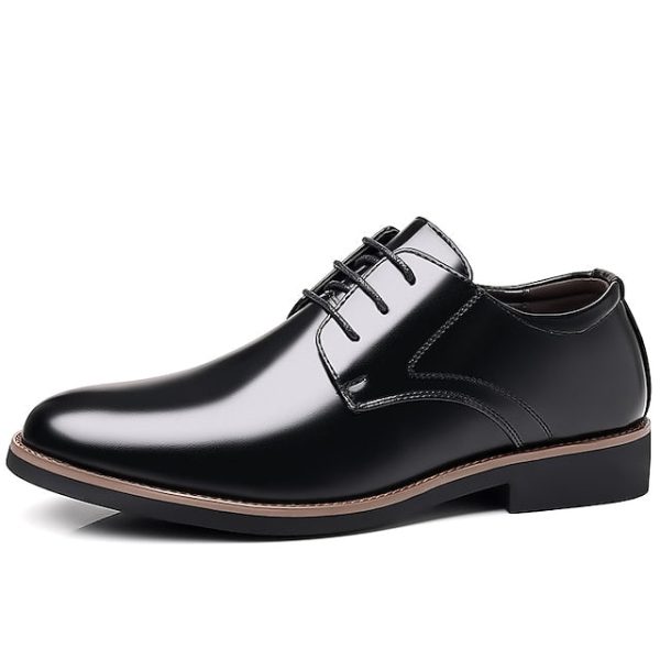 Shoes Oxfords Men's Formal Derby Leather - Image 3