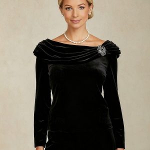 Christmas Women's Blouse Dressy Tops Velvet Solid Color