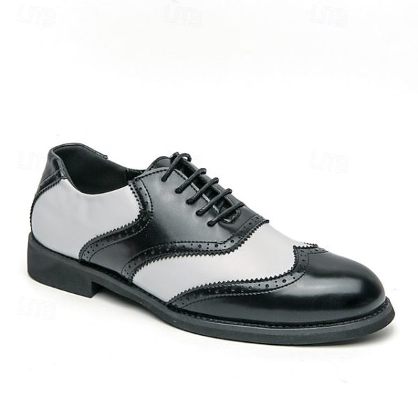 Wingtip Brogue in Two-Tone Oxford and White Men's Shoes - Image 2