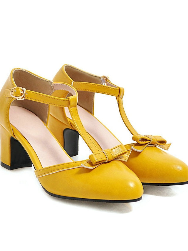 Roaring Vintage Heels Shoes T-strap 20s Retro heels Chunky 1950s - Image 7