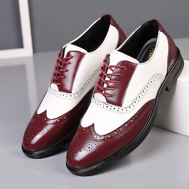 Burgundy Oxford Men