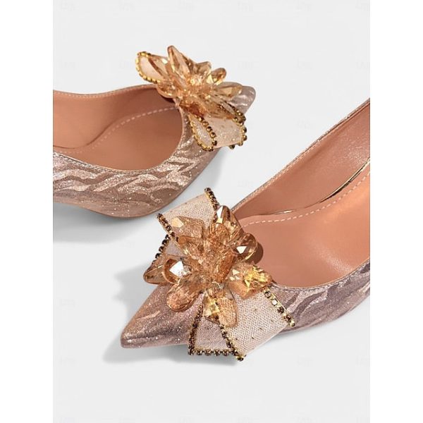Silver Glitter Sparkling Heels Women Wedding for High Shoes - Image 10