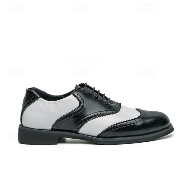 Wingtip Brogue in Two-Tone Oxford and White Men's Shoes - Image 3