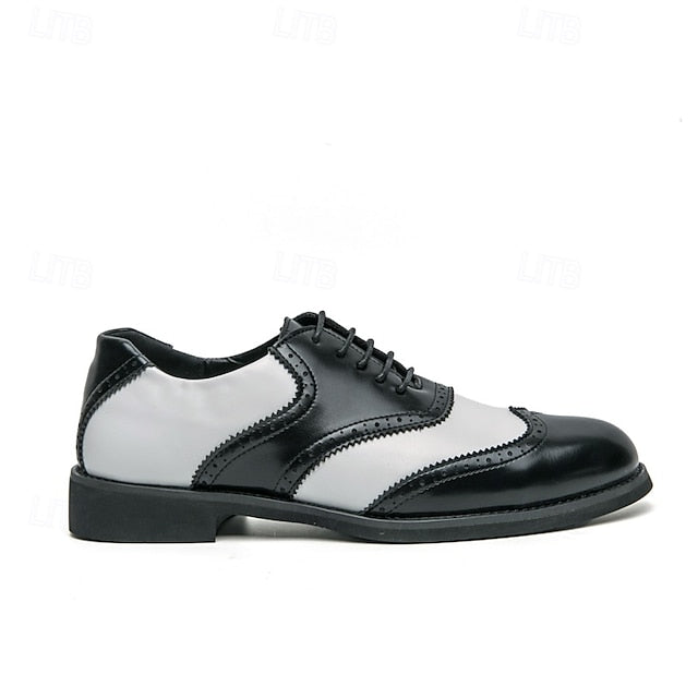 Wingtip Brogue in Two-Tone Oxford and White Men