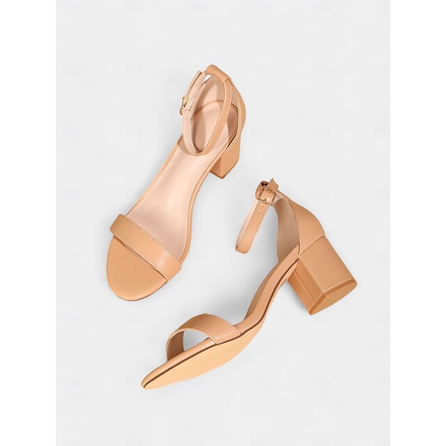 Gold Ankle Heel Sandals with Women