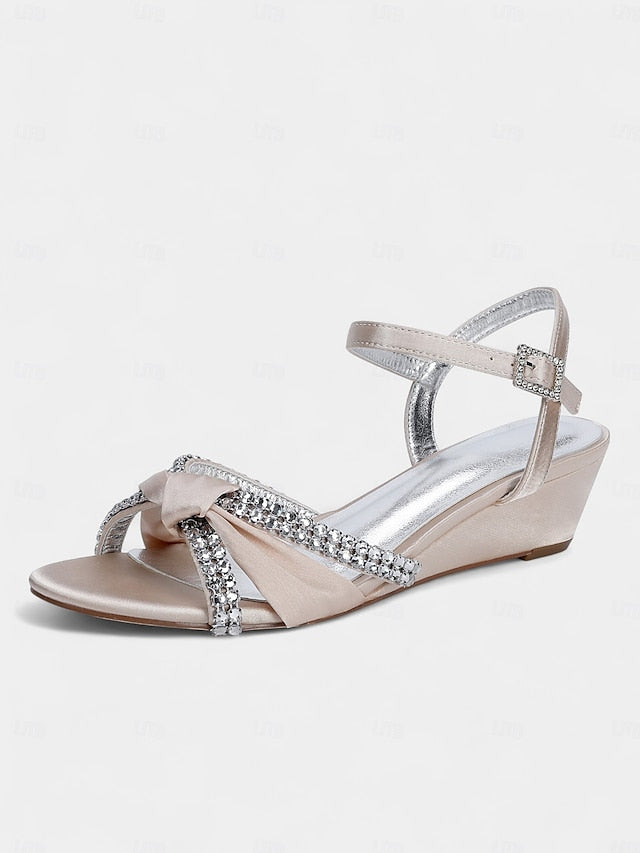 Satin Wedge Women