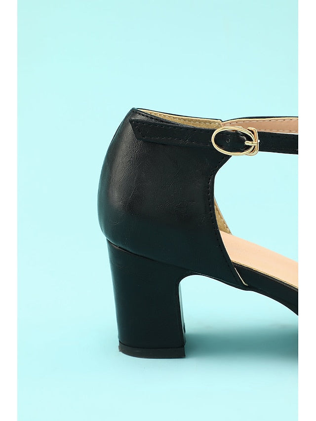 Roaring Vintage Heels Shoes T-strap 20s Retro heels Chunky 1950s - Image 11