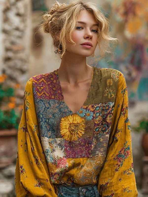 Women's Boho Vintage Viking T Shirt Graphic Fashion Stylish - Image 5