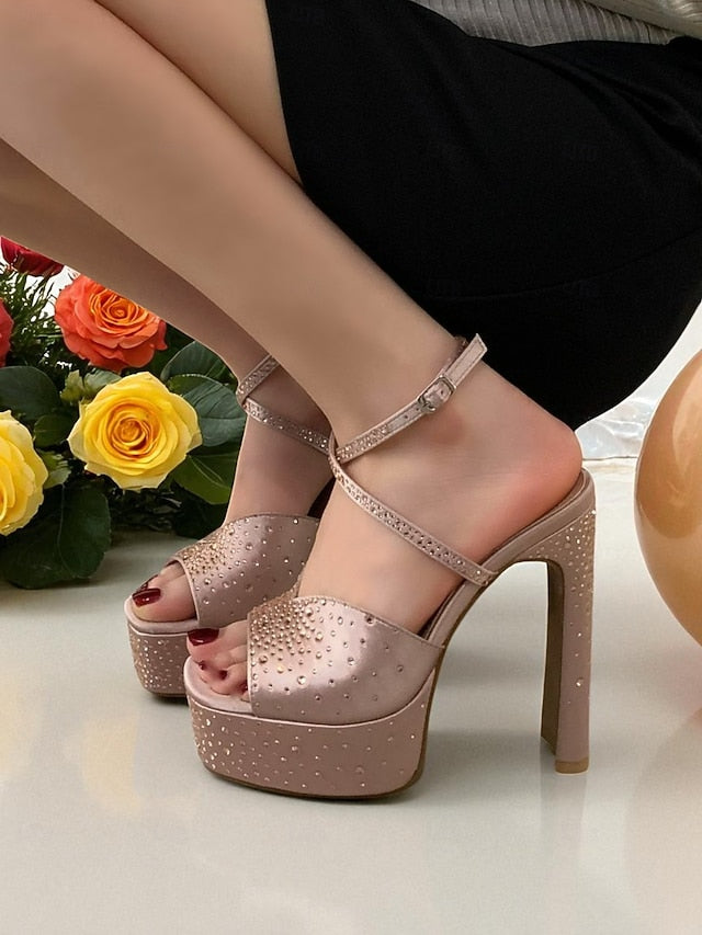 Heel Peep Toe with Platform Women