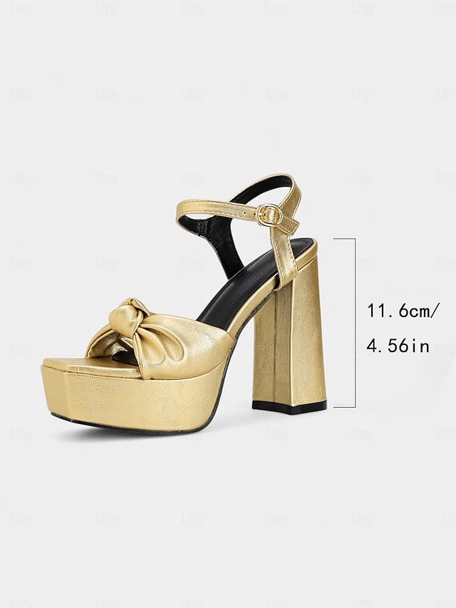 Sandals High Chunky Platform Heel Block Women